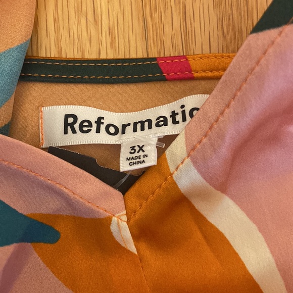 nwt reformation daytona silk dress - size 3x - Picture 4 of 4